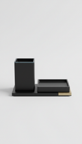 Matte Black Desk Organizer Set