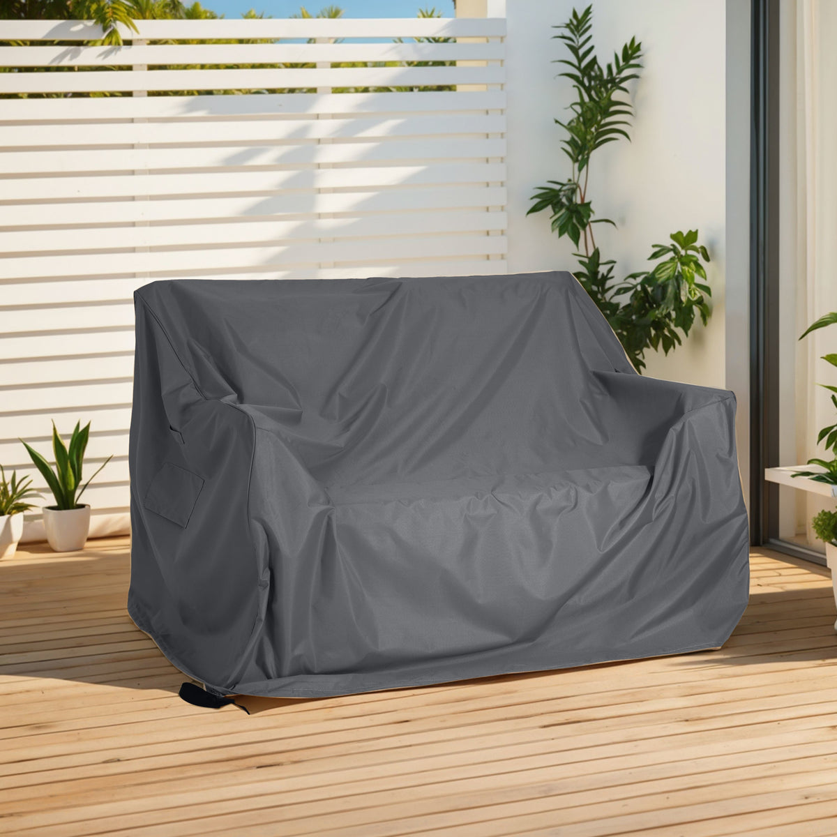 Shield Outdoor Loveseat Sofa Cover Dark Gray