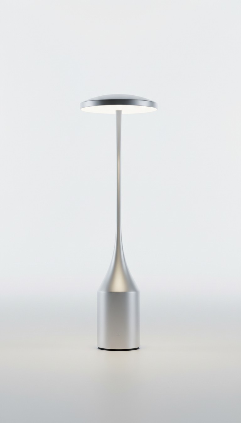 Urban Silver Sculpted Smart Lamp