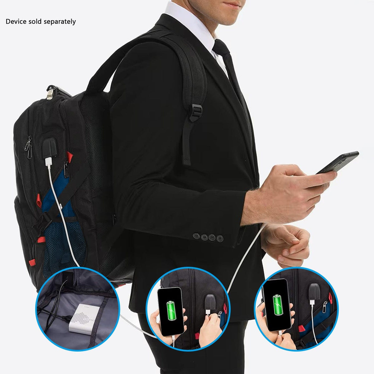 All-in-One Backpack with Anti-Theft lock Fits Laptops up to 17.3"