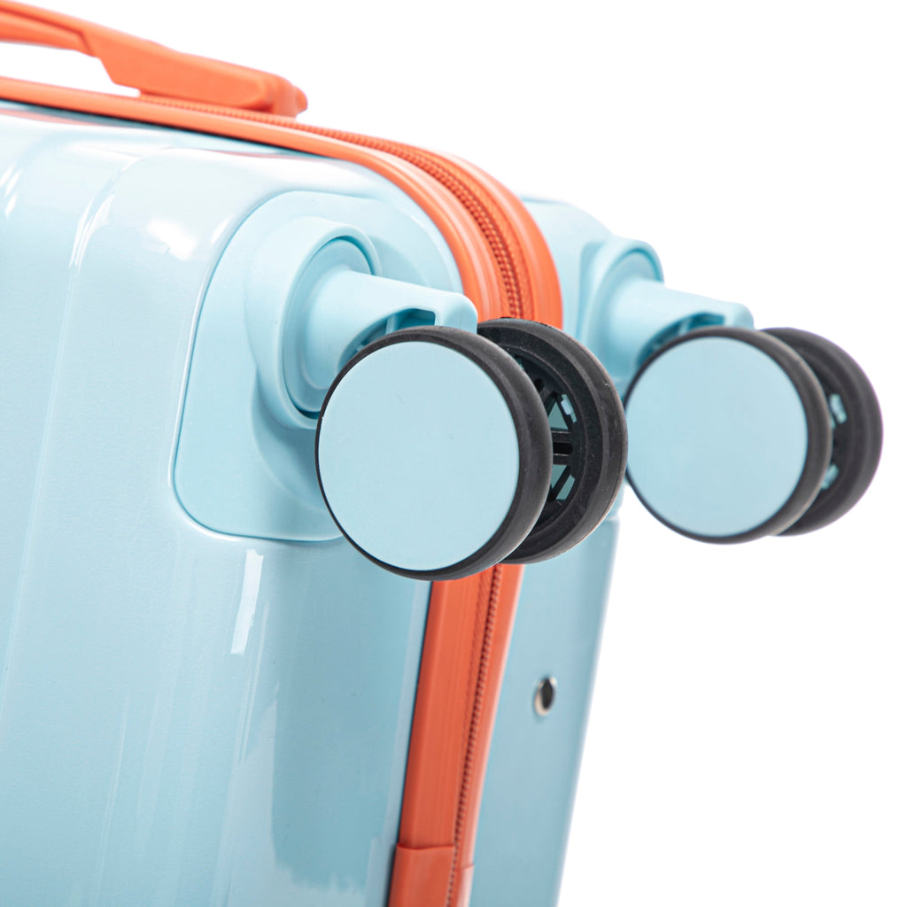 2 Pc PC Spinner Wheel Luggage Set with Gradient Color and Lock