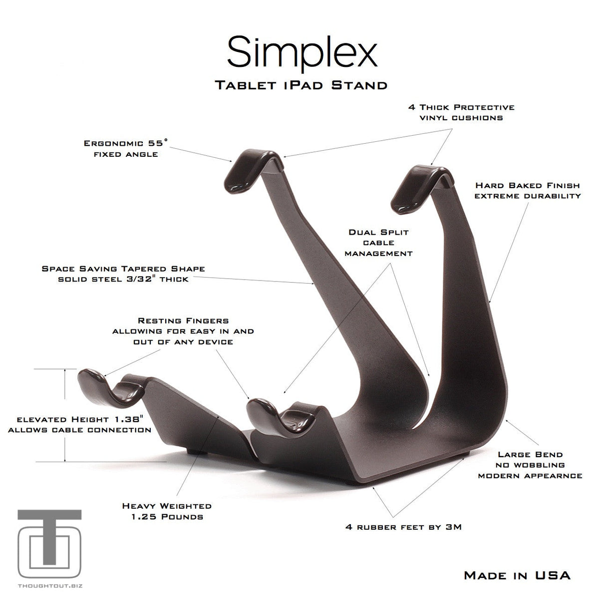 Stabile Simplex Compact Fixed-Angle iPad Stand
