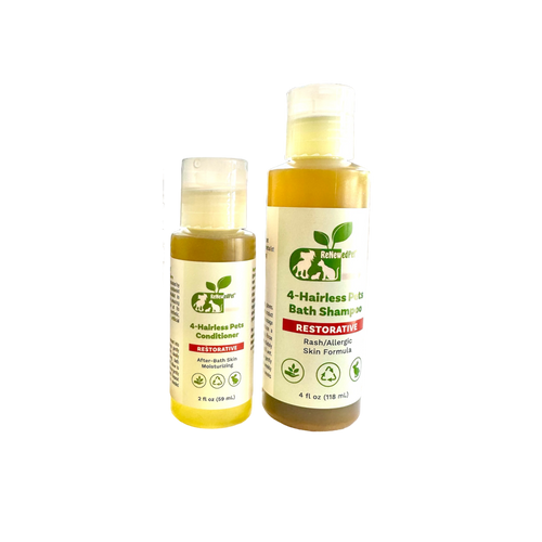 4-HAIRLESS PETS RESTORATIVE SHAMPOO & CONDITIONER